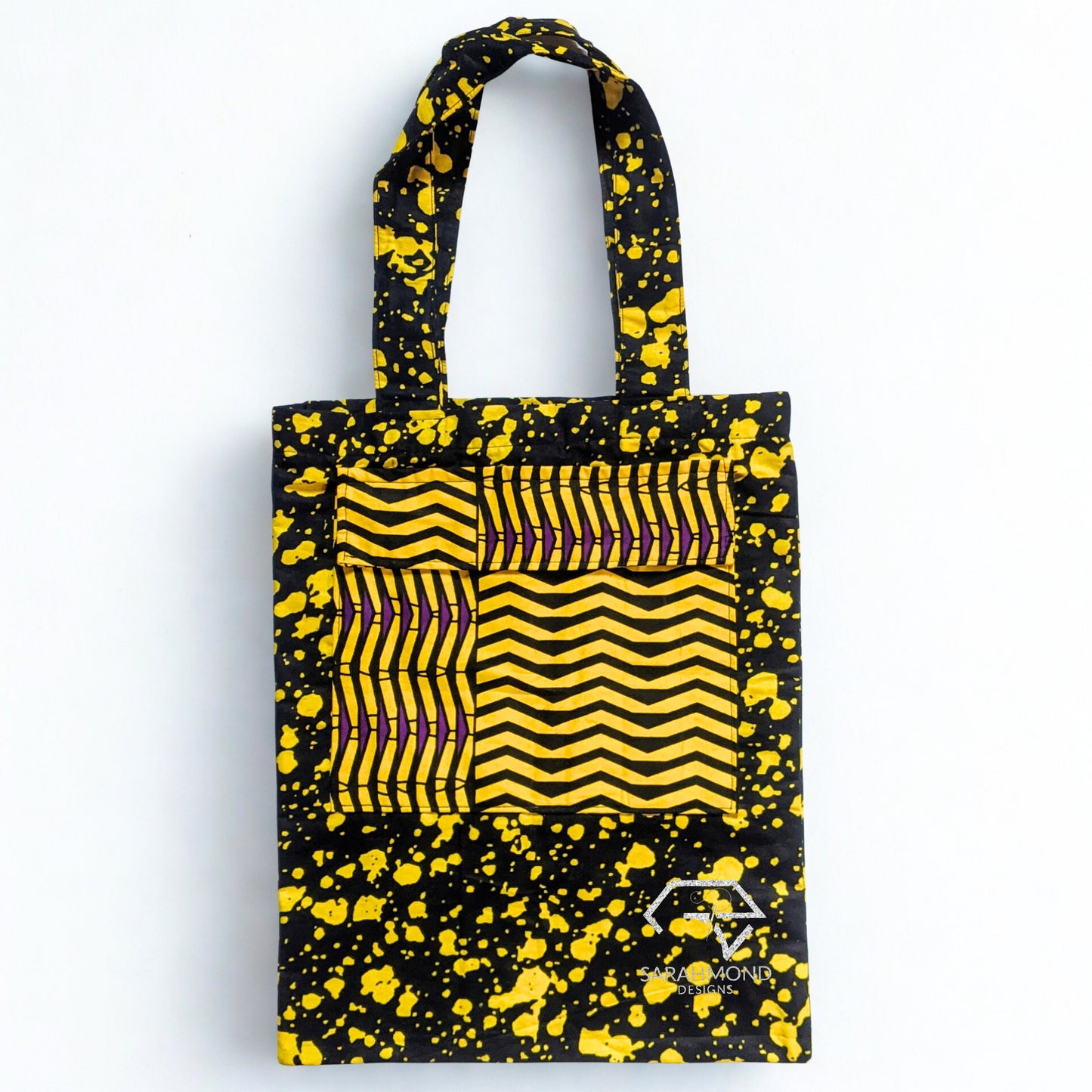 Parker African Tote And Carry Bag With Side Pocket - Big