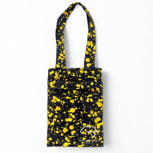 Harper African Tote And Carry Bag With Side Pocket - Small