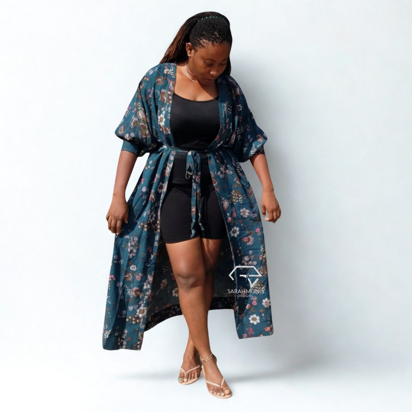 Refresh Vintage Kimono With Bubble Sleeves - Custom Made
