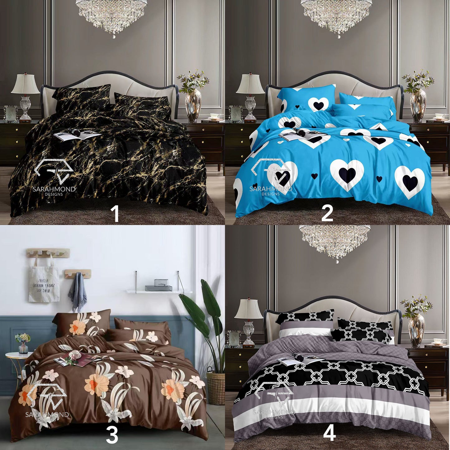Dreamy And Cozy Bedding Sets For Every Room - Black , Blue, Brown, Grey, And White Colors